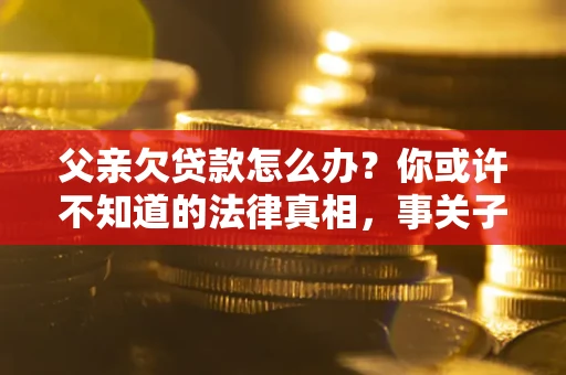 济南父亲欠贷款怎么办？你或许不知道的法律真相，事关子女未来