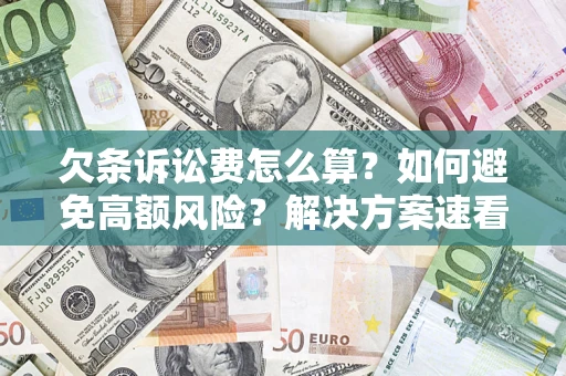 济南欠条诉讼费怎么算？如何避免高额风险？解决方案速看！