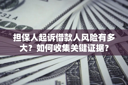 济南担保人起诉借款人风险有多大？如何收集关键证据？